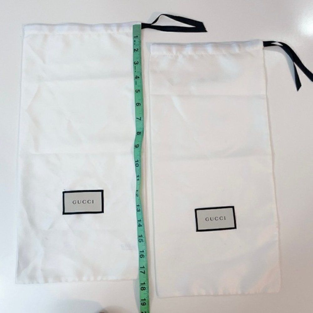 GUCCI Set of 2 Shoe Dust Bags Drawstring - Picture 6 of 7